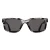 Persol PO3272S 1238B1 gestreepte zonnebril zwart & grijs donkergrijs