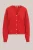 WE Fashion – Dames fijngebreid vest van wolmix – Regular fit – Vuurrood –