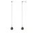 Dangle Oorbellen Tahitian Pearls Ringed 8-9 mm 925