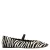 Sacha leren ballerina’s met zebraprint zwart/wit