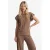 FLURESK top met textuur bruin