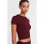 Dames Crop Slim-fit Crew Neck T-shirt