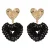 Candy Sweet Jewellery oorbellen CS24245 goudkleurig/zwart