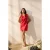TRENDYOLMİLLA Dames Rood Effen Kort / Mini Mouwloos Casual A-lijn Jurken