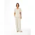 V-hals blouse voor dames Haris Cotton Essentials Front Pleat