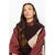 Soyaconcept gebreide geruite spencer met wol – donkerbruin