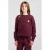 America Today sweater met backprint – donkerrood