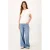 Zusss T-shirt met backprint ecru