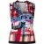 Mouwloze top met V-hals en opvallende abstracte penseelstreekprint.