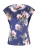 Guido Maria Kretschmer Women Blouse ‘Lola’  nachtblauw / lichtbruin / olijfgroen / rosé