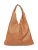 Anna Luchini Brown Rundleer Tas