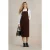 White Stuff Emmie Organic Cord Midi Pinny Black Print