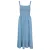 Mountain Warehouse Dames Marbella Spaghettibandjes Shirred Midi Jurk (Lichtblauw)