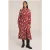 We Fashion Dress Mid Length Saffron Red