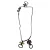 Swarovski Kristallen Hangoorbellen en Ketting Set in Zilveren Metaal