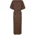 Never Fully Dressed Tilly maxi-jurk voor dames (Bruin)