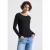 Street One Dames Basic shirt met lange mouwen in Zwart