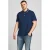 JACK & JONES PLUS SIZE slim fit polo JJEPAULOS Plus Size met contrastbies navy blazer