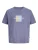 JACK & JONES Shirt ‘JWHFrederiksberg’  smoky blue / lichtblauw / geel / wit