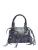 Roberta M Blauw Rundleer Tas