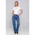 Accentil straight leg jeans met pailletten – medium blue denim