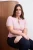 Trendyol Curve Dames Roze Effen Kort Getailleerd Grote maten Blouses