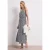 Street One Dames Midi-jurk met zigzagpatroon in Blauw