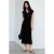 Mango midi zomerjurk – zwart