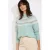 LOLALIZA trui mintgroen met lurex