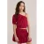 WE Fashion one shoulder top met stippen rood