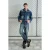Denim Knopjesjack met Zak