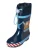 PLAYSHOES Regenlaarzen ‘Baustelle’  marine / lichtblauw / stone grey / oranje