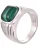 GT Collection Ring ‘MALACHITE’  groen / zilver