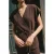 AWARE top met ceintuur – donkerbruin