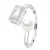 Verstelbare Ring Cubic Zirconia – Echte Gekweekte Zoetwaterparel Knop 5-6 mm
