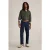 White Stuff Linear Half Printed Shirt Green Print