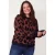 Miss Etam Plus gebreide trui met panterprint – bruin