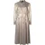 PINKO Grullo Abito Georgette Laminat Light Sand