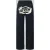 REVIEW Straight leg sweatpants met logo en elastische band