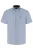 Fellows United Fellows United Korte Mouw Overhemd Birds Mid Blue  3XL