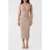 GUESS Kathleen Halter Dres Velvet Taupe