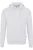 HAKRO Organic Hooded Sweatshirt wit, Effen