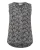KAFFE CURVE Blouse ‘KCAmi’  zwart / wit