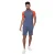 Crosshatch Heren Mentella Top & Korte Set (Denim Blauw)