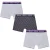 Ellesse Heren Muxel788 Boxershorts (Set van 3) (Grijs/Zwart/Paars)