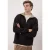 TRENDYOL MAN Heren Zwart Colorblock Lang Oversized Sweatshirts