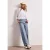 Street One Dames Wide Legs broek met knoopdetails in Blauw