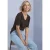 Basic Shirt met ondoorzichtige voorkant