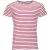 SOLS Heren Miles Gestreept T-Shirt met korte mouwen (Wit/rood)