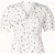 Blooming Belle katoenen blouse top in wit